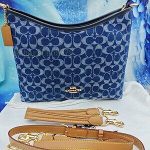 Coach Laurel Shoulder Bag Denim